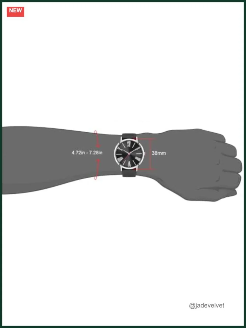 Women Watch Roman Numerals Easy to Read Analog Waterproof